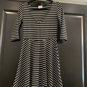 Urban Outfitters Black and White Stripe Dress